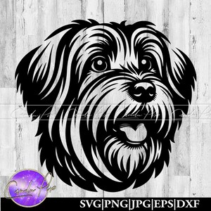 Tibetan Svg, Terrier Svg, Tibetan Png, Terrier Png, Tibetan Dxf, Terrier Dxf, Dog Svg Png, Dog Memorial, Pet Portrait Svg, Silhouette