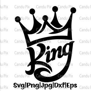 King Svg,  Png, Eps, Dxf, Jpg, Vector Cute King Cut By Color Clipart