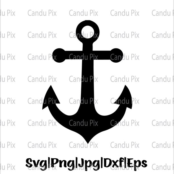Anchor Svg, Sailing Anchor Svg, Sea Anchor Svg, Png Eps Jpg Dxf, Svg Files For Cricut, Commercial License