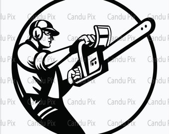 Arborist Tree Svg, Trimmer Svg, Arborist Tree Png, Trimmer Png, Logotipo comercial Svg Png, Logotipo da empresa Svg Png, Paisagismo Svg Png, Preto