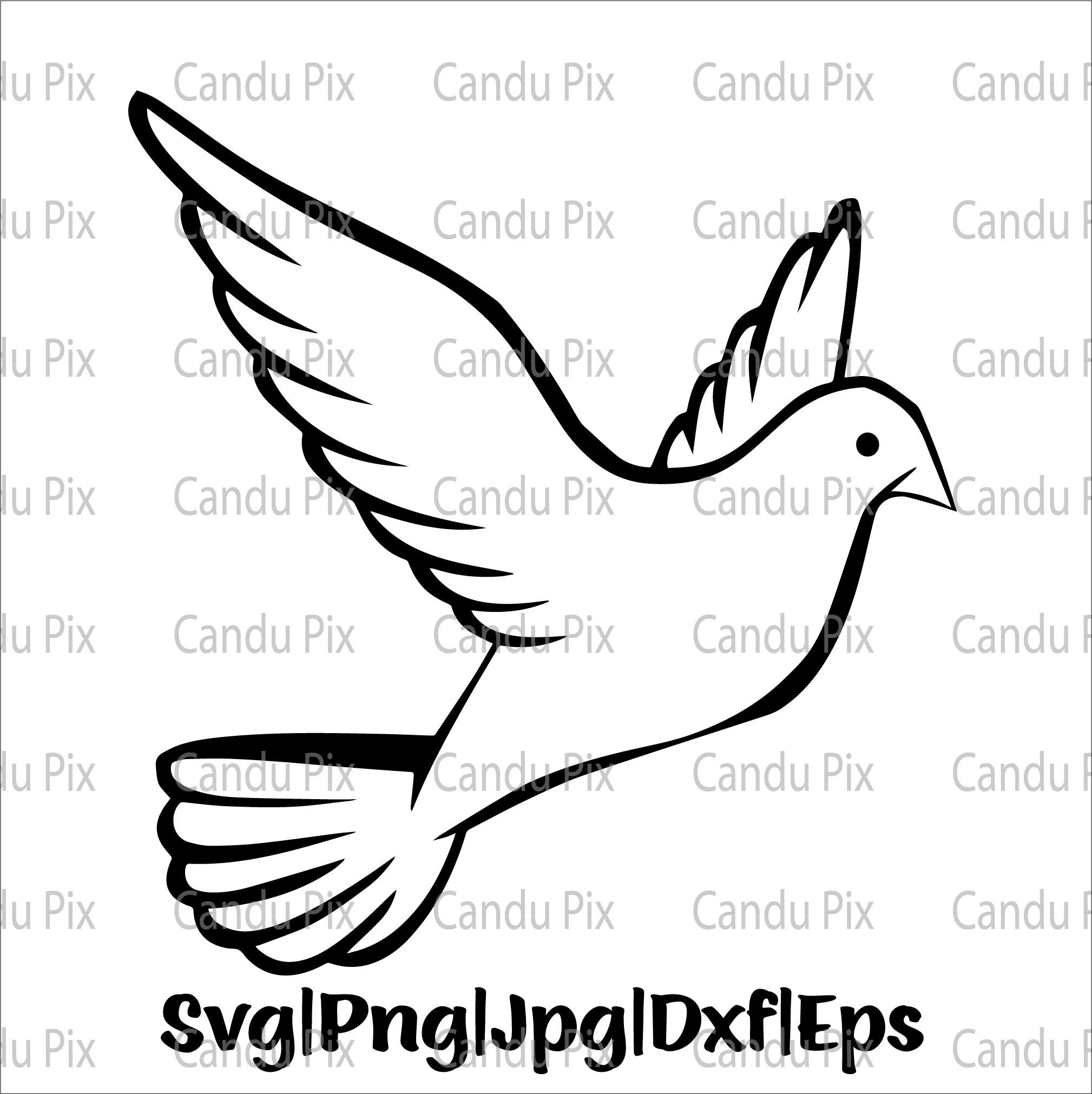 Rest in Peace Svg/eps/png/dxf/jpg/pdf Rip Svgpeace Dove 