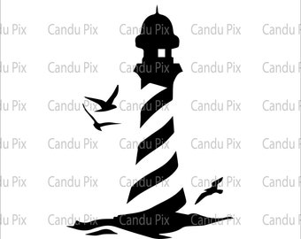 Lighthouse Svg, Beach Svg, Lighthouse Png, Beach Png,  Cricut, Lighthouse Cut File