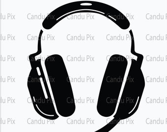 Gamer headset Svg, Headphone Svg, Gamer headset Png, Headset Png, Png Eps Jpg Dxf, Video Gamer Svg, Gamer Cricut, Gamer Cut File