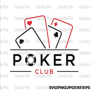 Poker Club Svg, Juego de Cartas Svg, Poker Png, Juego de Cartas Png, Cricut, Poker Club Cut File