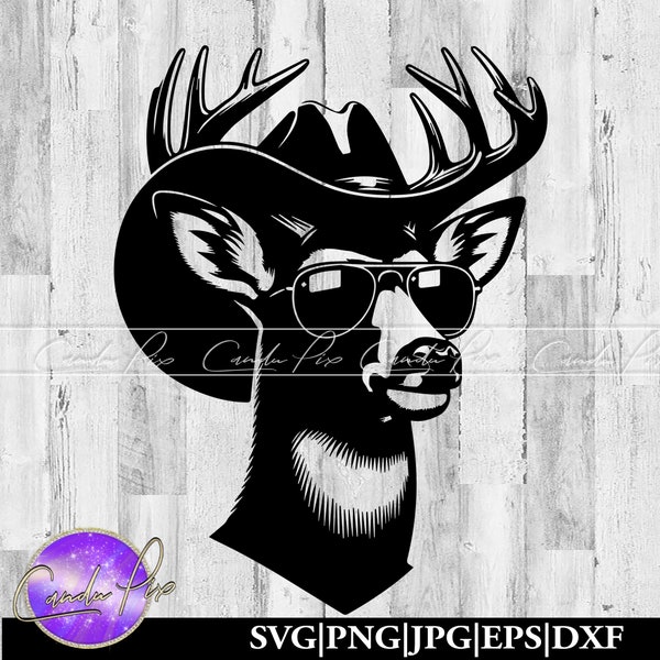 Western Cowboy Svg, Deer Whitetail Svg, Western Cowboy Png, Deer Whitetail Png, Sunglasses Png, Sunglasses Svg, Cowgirl Png, Cowgirl Svg