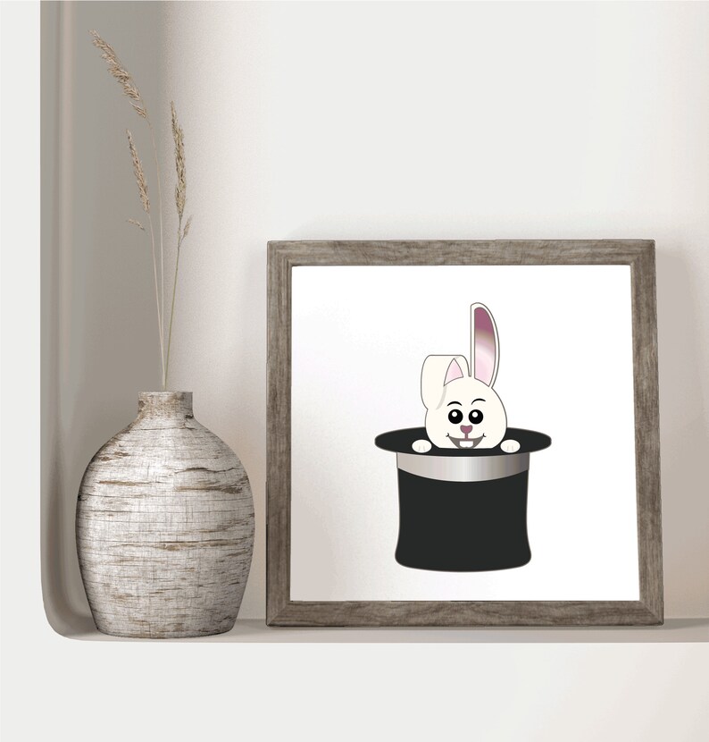 Rabbit Svg, Magician Hat Svg, Rabbit Png, Magician Hat Png, Svg Files ...