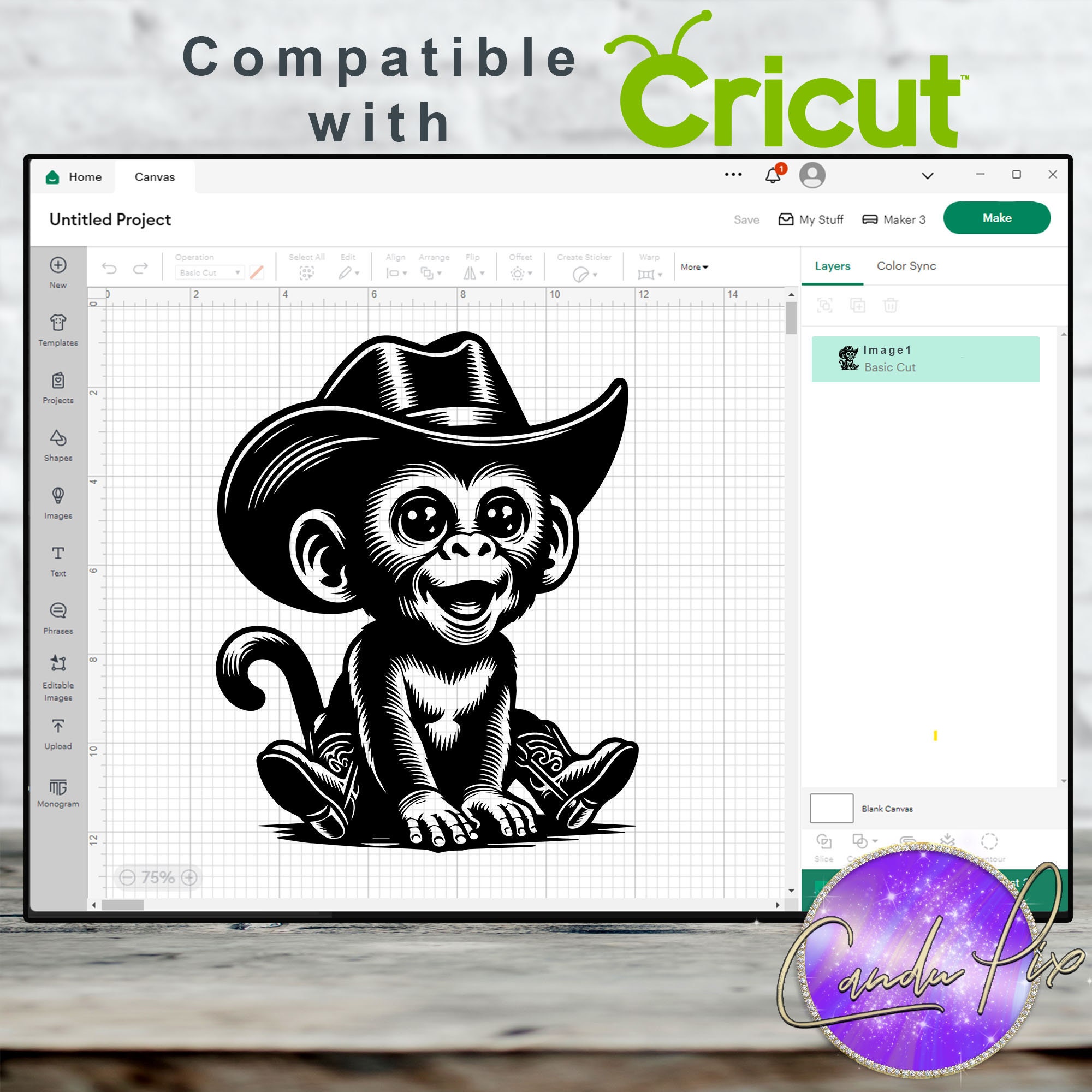 Baby Monkey Chimp Svg, Cowboy Svg, Baby Monkey Png, Cowboy Png, Baby ...