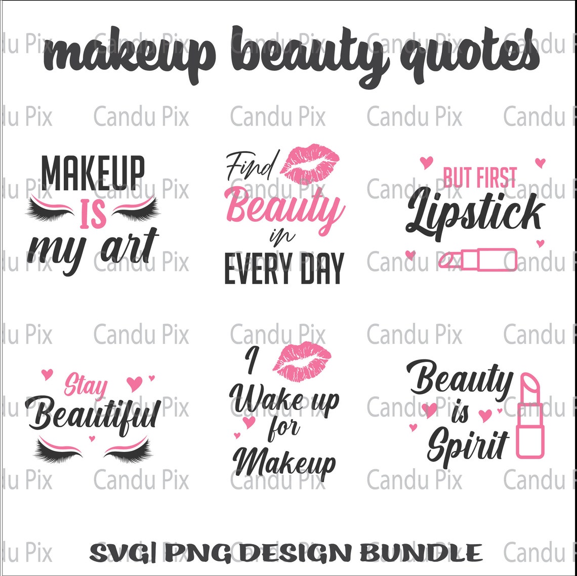 Makeup Quotes Svg Beauty Quotes Svg Makeup Quotes Png Etsy