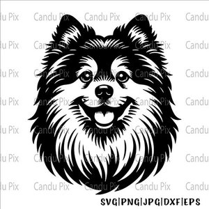 American Eskimo Dog Svg, American Eskimo Dog Png, American Eskimo Dog Dxf, 1 Layer Cut File, Sublimation Design, Dog Tumbler