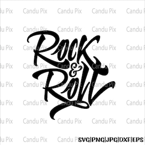 Rock and Roll Svg, Rock Music Svg, Rock and Roll Png, Rock Music Png, Cricut, Rock and Roll Cut File