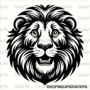 Löwe Tier zwart, Löwe Kopf png, Löwe Tier Png, Kopf Png