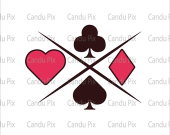 Poker Card Suits Svg, Playing Cards Svg, Poker Card Png, Playing Cards Png,  Cricut, Poker Card Suits Cut File, Commercial License