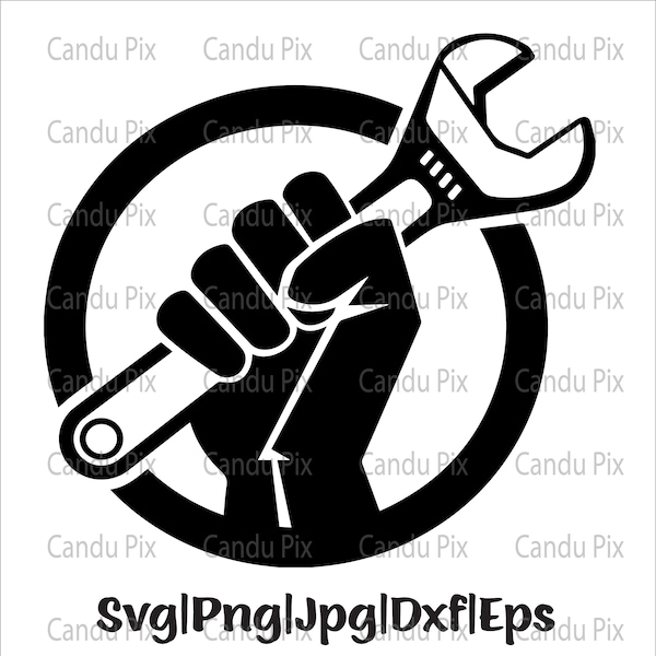 Wrench Dxf Files Etsy
