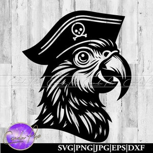 Parrot Pirate Svg, Hat Svg, Parrot Pirate Png, Hat Png, Beach Svg, Beach Png, Sea Salt Png, Sea Salt Svg, Nautical Png, Nautical Svg