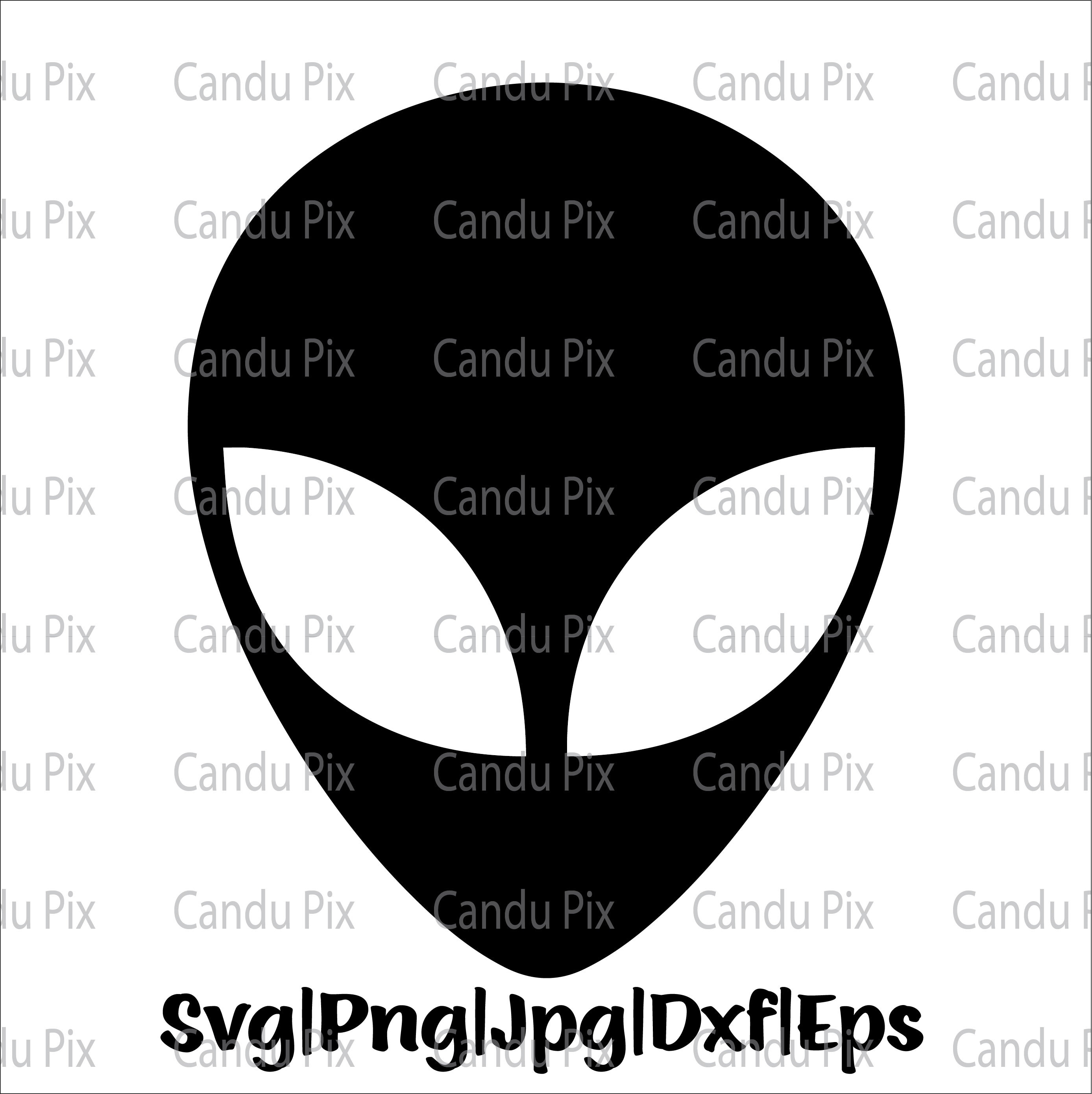 Alien Svg Png Eps Dxf Jpg Vector Cute Alien Cut by Color - Etsy