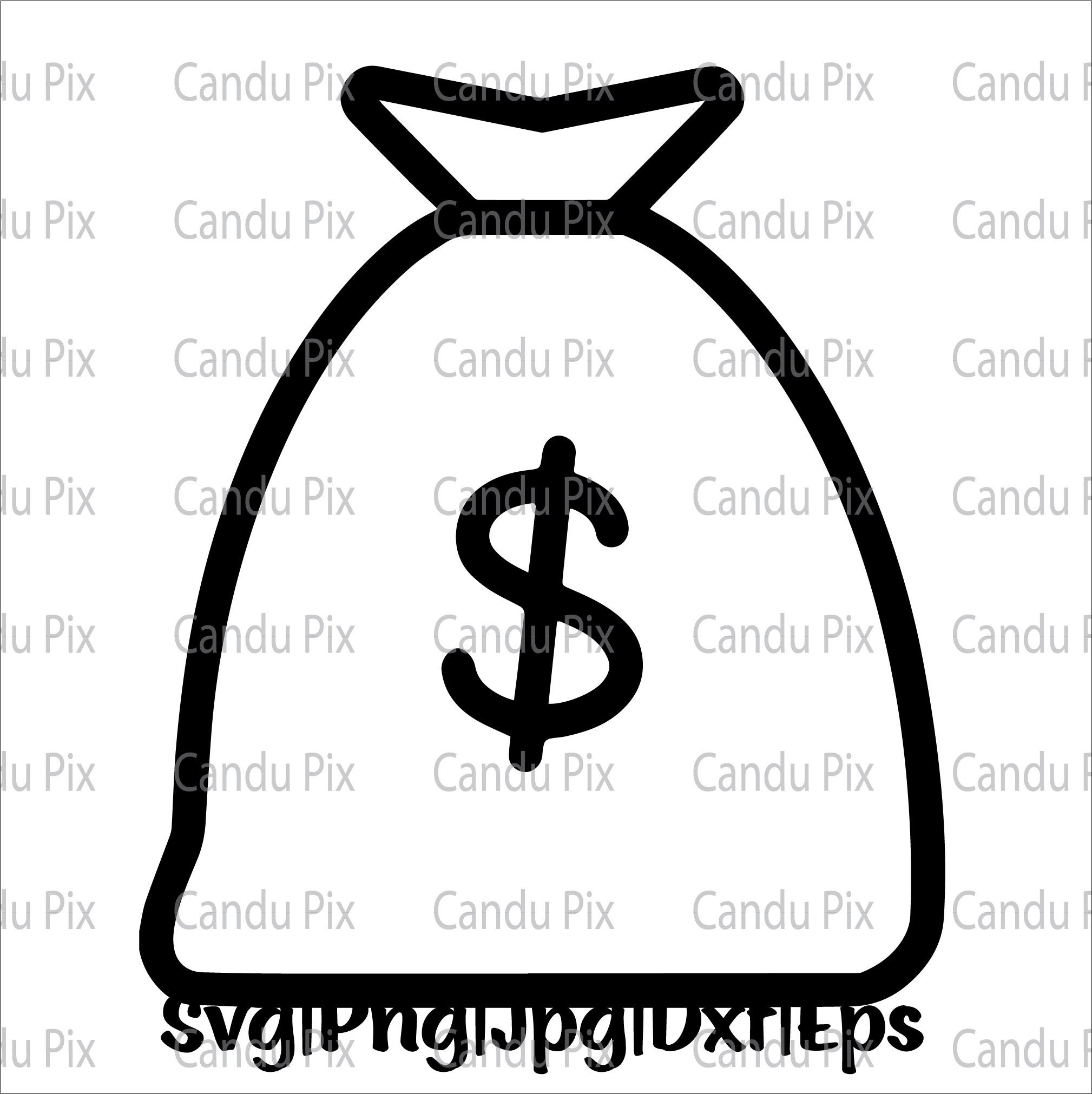 Money Svg, Cash Money Svg, Bag Money Svg, Png Eps Jpg Dxf, Svg Files for Cricut, Commercial