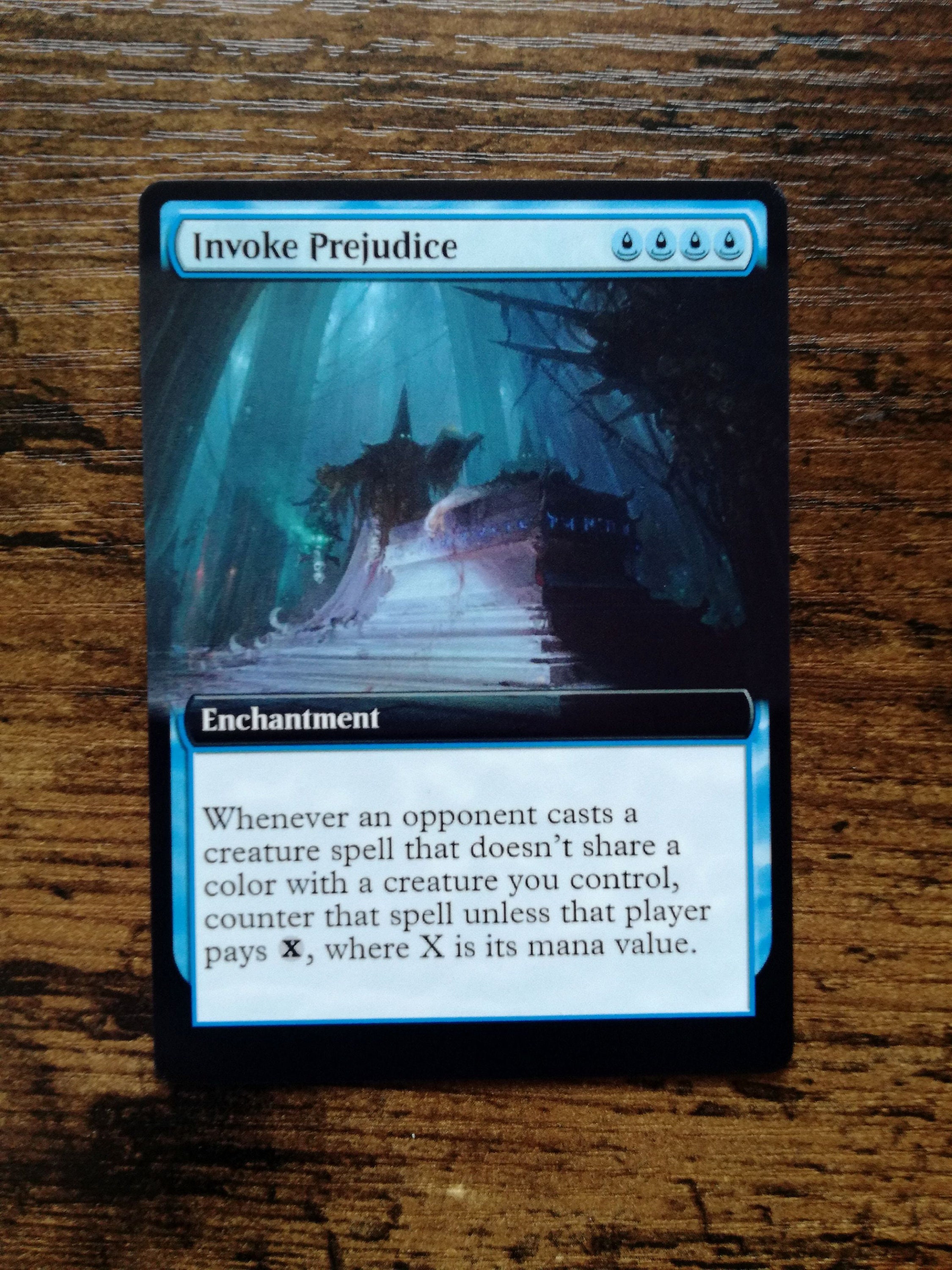 Box Topper Invoke Prejudice Generic Magic Cards Etsy