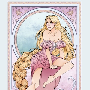 Rapunzel Art Print