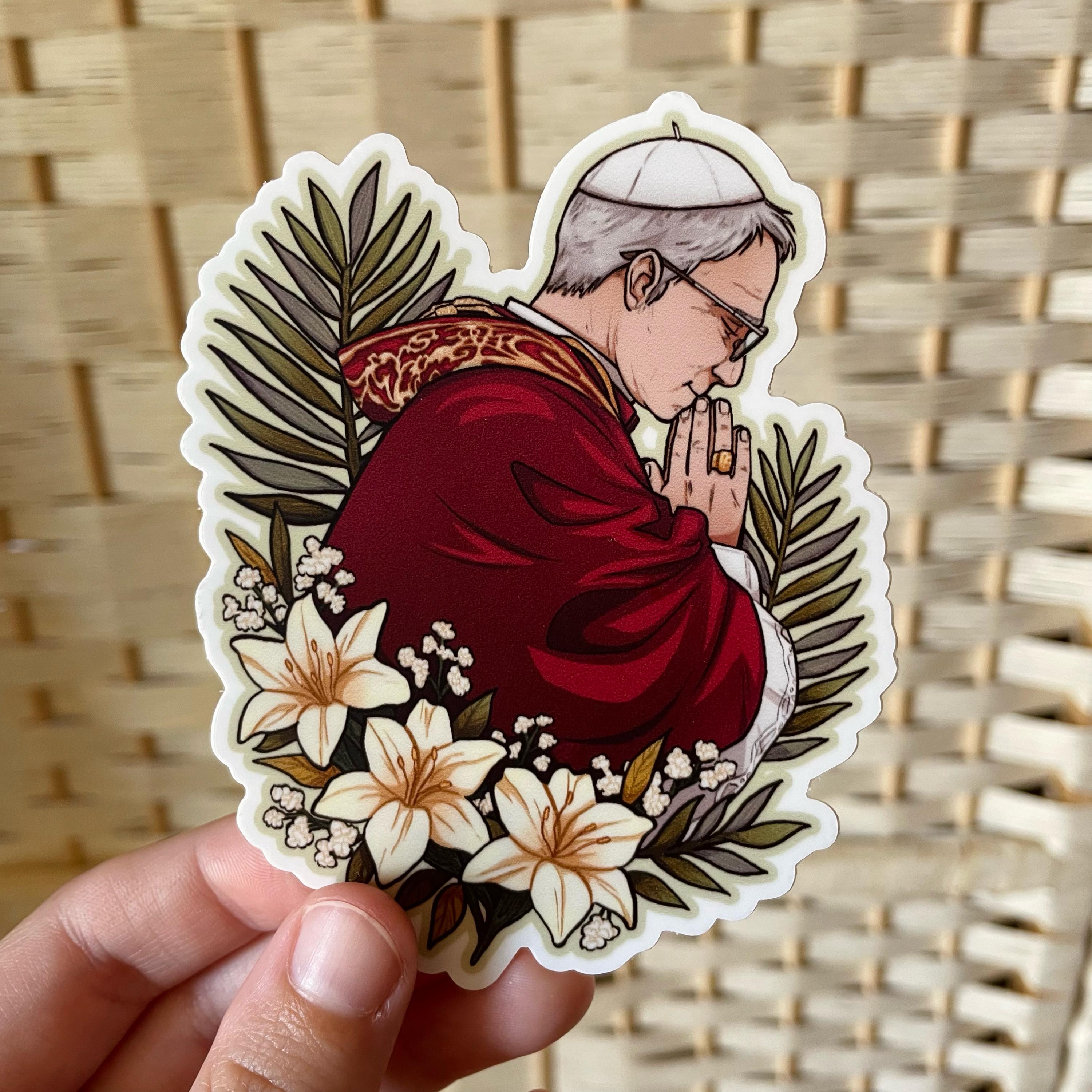 Pope Leo Catholic Sticker: Saint Vinyl Decal, Religious Gift - Etsy