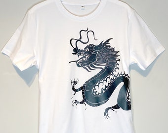 Live Like a Dragon Graphic  T-shirt - White