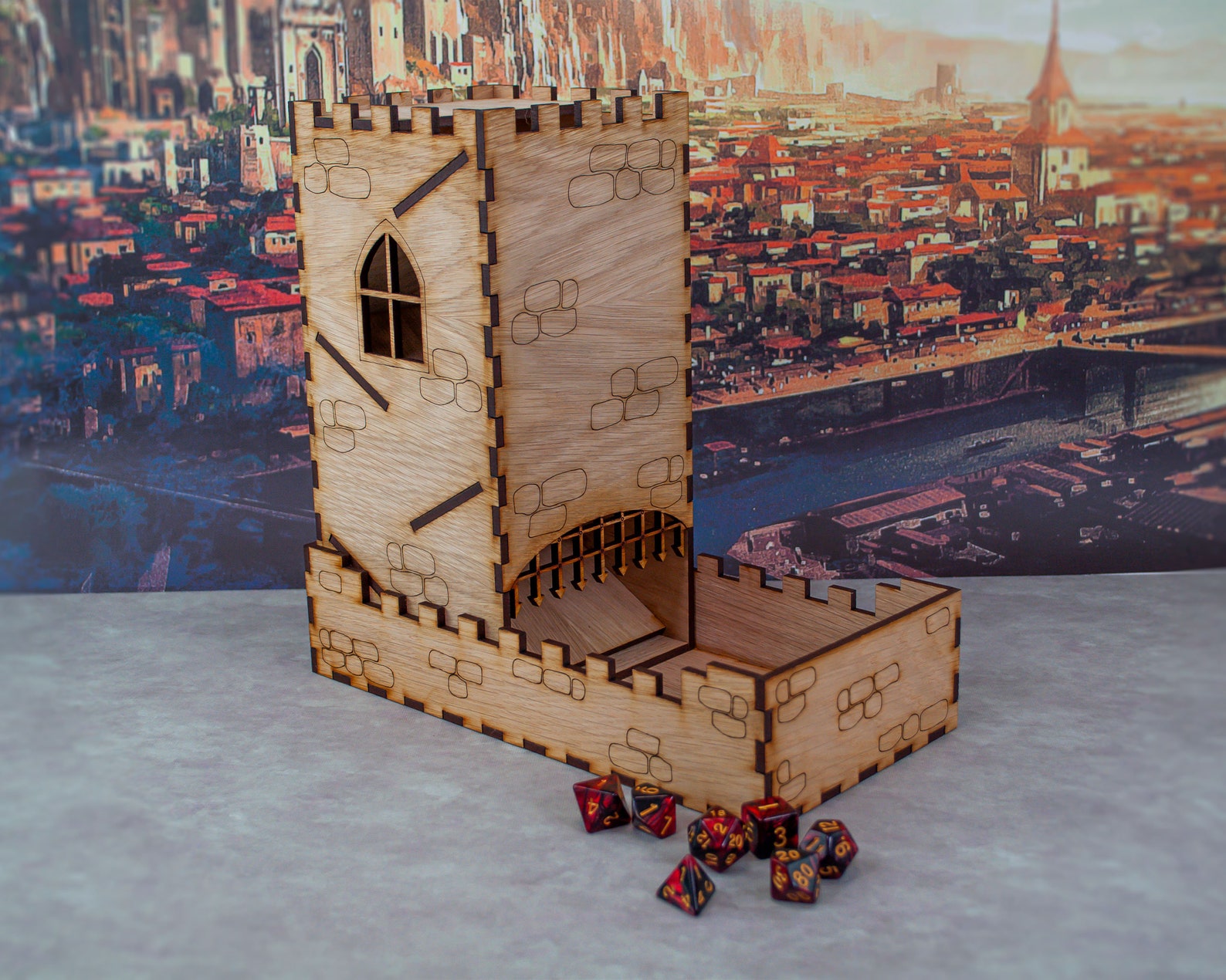 Large Castle Style Dice Tower With Optional Extras DnD / Etsy