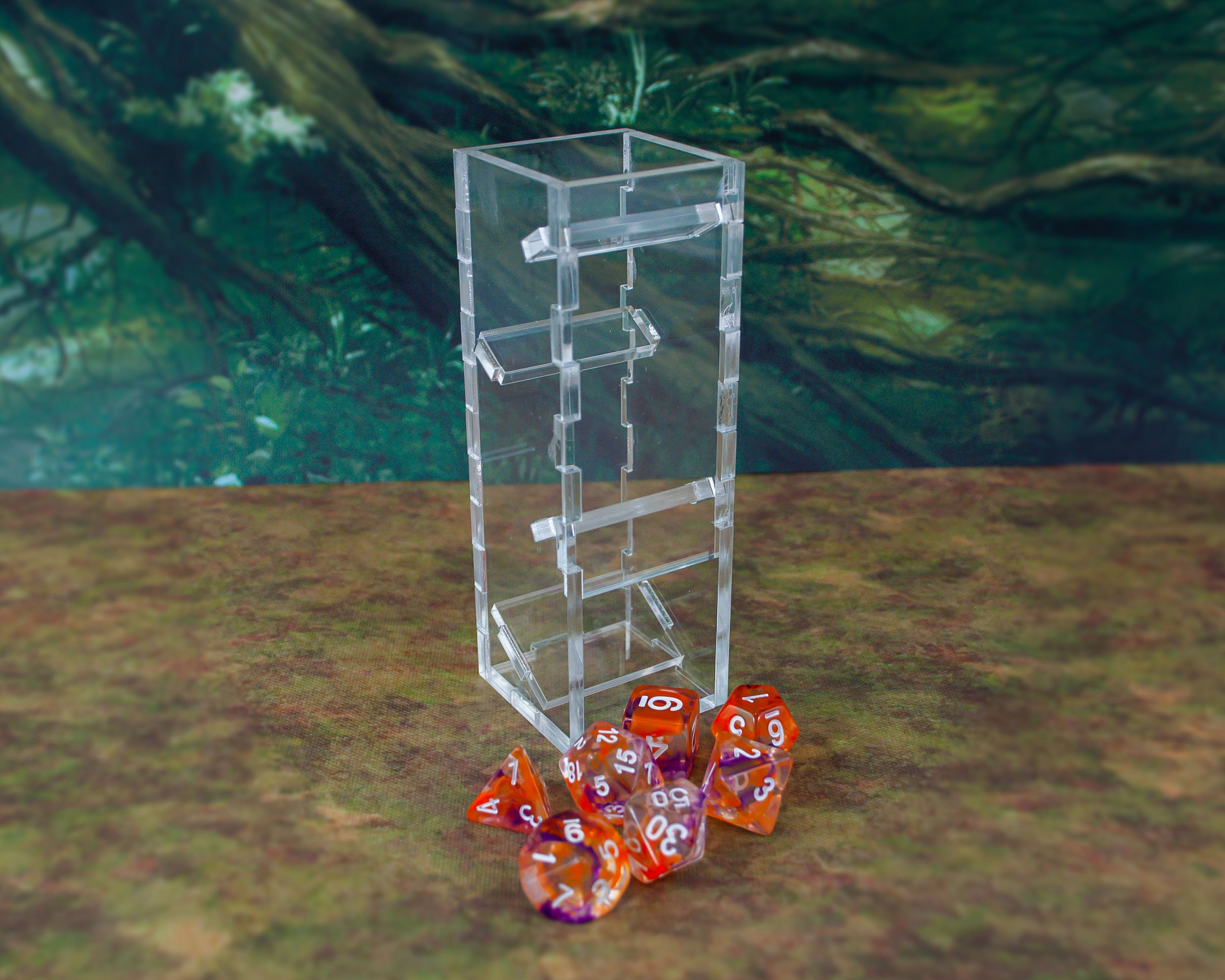Handheld Acrylic Mini Table Top Dice Tower With Optional Etsy
