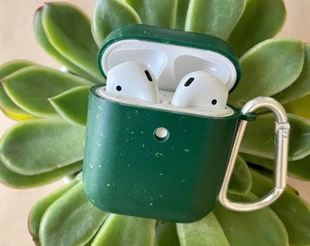 Airpods 1/2 case dark green compostable Eco-friendly