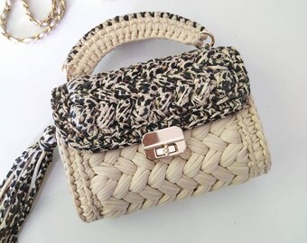 Bag, Handmade leopard bag, Crochet leopard bag, crochet purse, hand woven bag, knit bag, unique gift bag for women, christmas gift bag