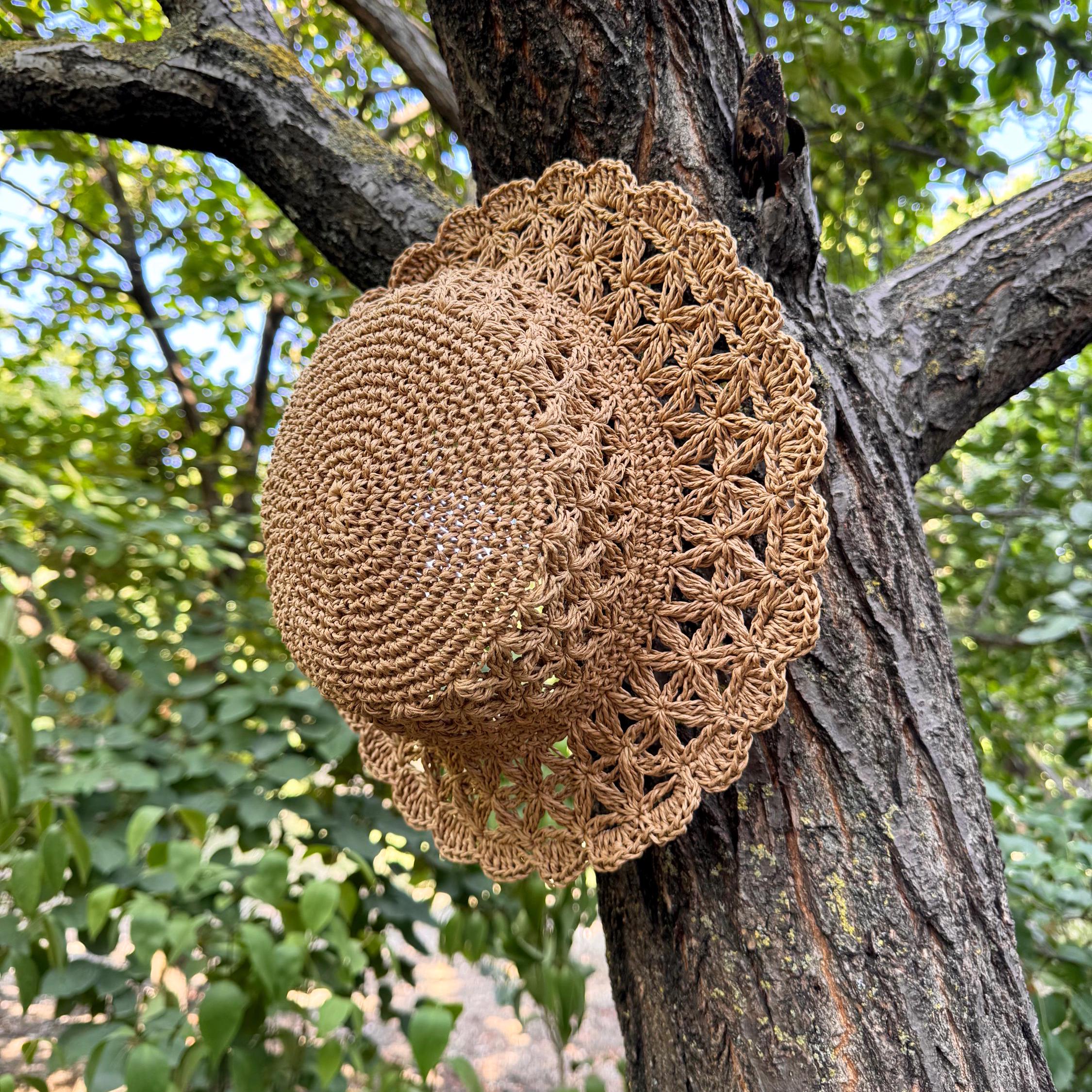 Raffia Bucket Hat, Women's Sun Hat, Great for Beach, Summer