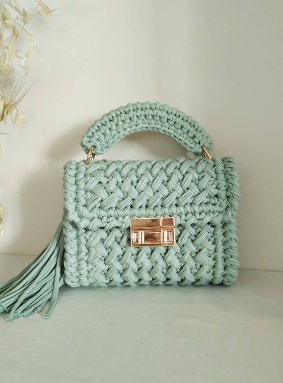 Ella Hand-Crocheted Tote: Women's Designer Tote Bags