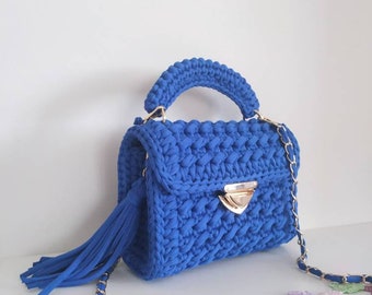 Handmade bag, crochet bag, Knit purse, shoulder Bag, crochet Handbag, hand woven bag, handmade gift bag, designer bag, gift for her bag