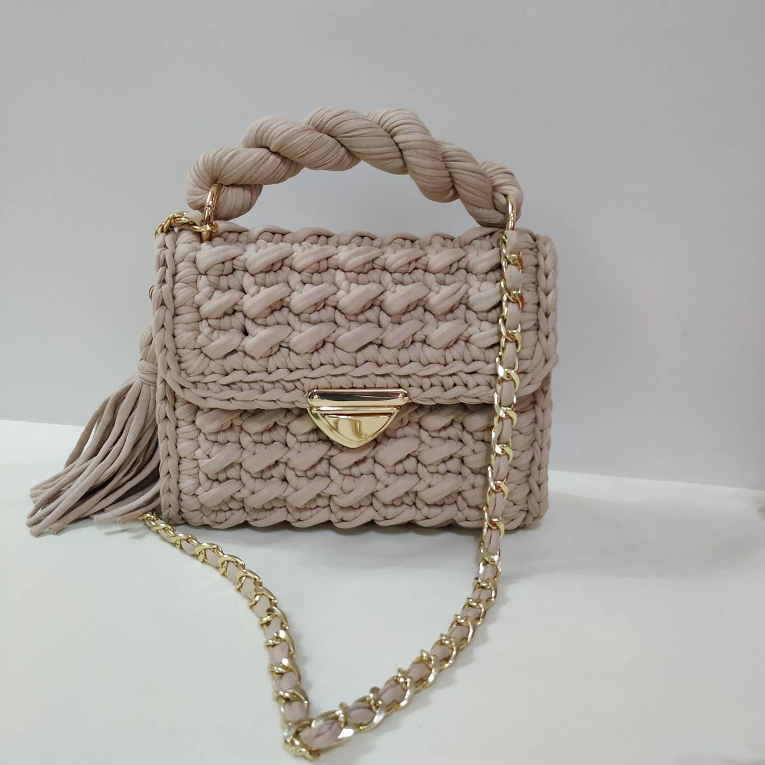 Handmade Bag, Crochet Bag, Knitted Purse, Handmade Gift Bag
