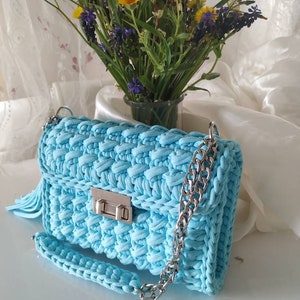 Handmade Bag, Shoulder Bag, Crossbody bag, Woven Purse, Knit Bag, Crochet bag, Summer bag, Gift bag for her, Unique handmade gift, Woven bag