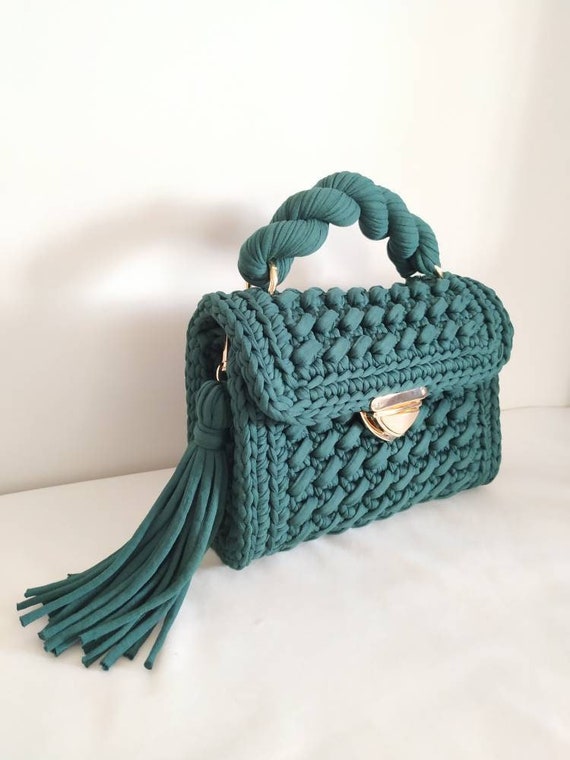 Es barato revisión pizarra Bolsos hechos a mano Bolso de ganchillo Bolso de lujo Bolso - Etsy España