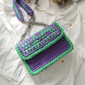 Handmade Bag, Shoulder Bag, Crossbody bag, Woven Purse, Knit Bag, Crochet bag, Summer bag, Gift bag for her, Unique handmade gift, Woven bag