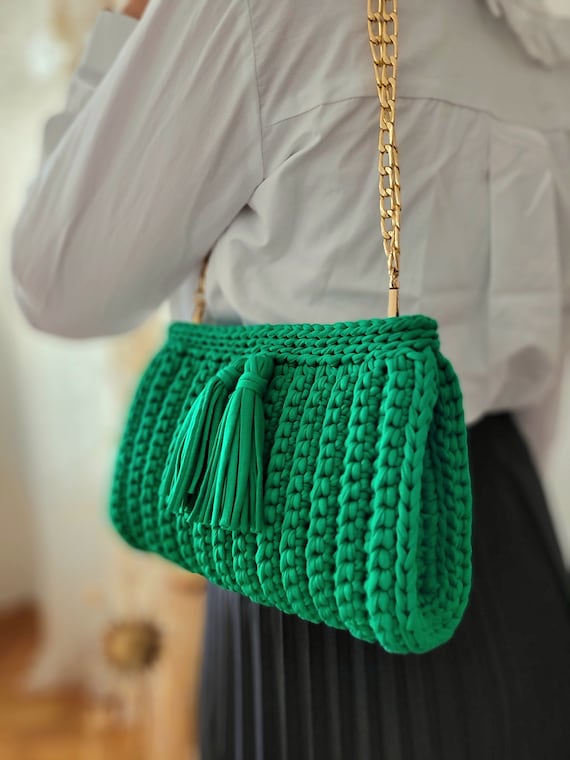 Green Handmade Bag, Elegant Knit Purse, Designer Bag, Shoulder Bag, Gift for Her, Valentine's Day Gift, Crochet Handbag - Etsy Green Handmade Bag, Elegant Knit Purse, Designer Bag, Shoulder Bag, Gift for Her, Valentine's Day Gift, Crochet Handbag - Etsy