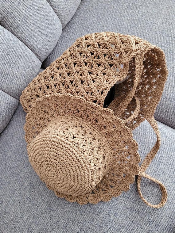 Cappello Di Paglia Donna, Floppy A Tesa Larga, Pieghevole Per Spiaggia E Viaggi, Protezione Solare, Taglia Unica 56-58 Cm - 2