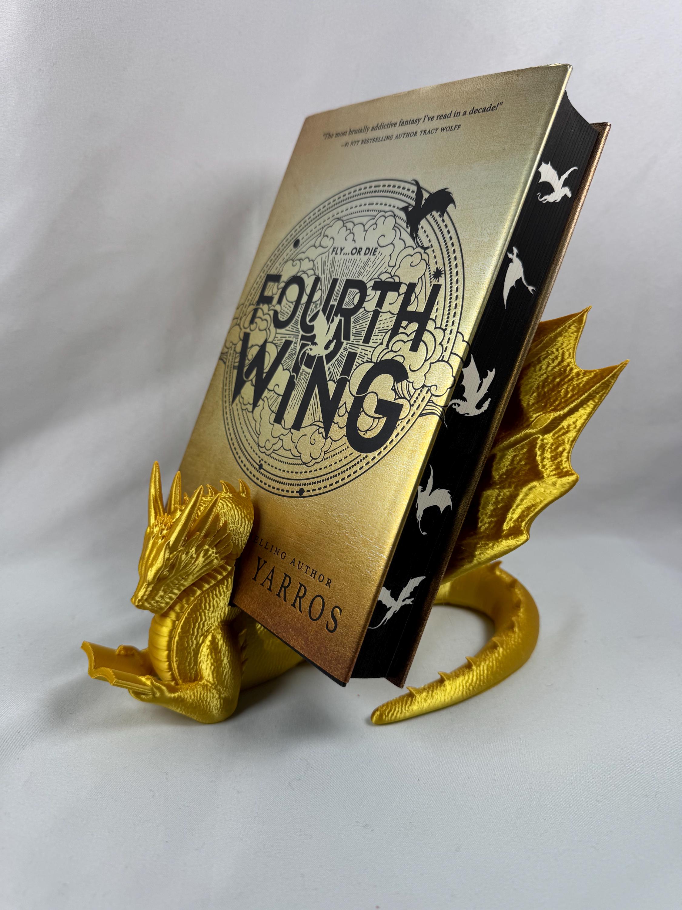 Dragon Book Holder | Fantasy Bookstand | Book Lover Gift | Dragon Home Decor | Fourth Wing Inspired Book Holder | Fantasy Reader Gift