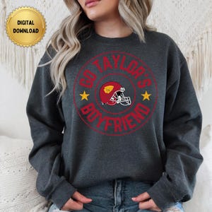 Vai Taylor&#39;s Boyfriend Kansas City KC Football Super Bowl 3Peat PNG Download digitale istantaneo - Grunge rovinato - 3 Peat Superbowl PNG