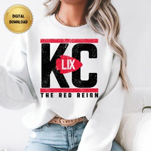 PNG Digital Download - Kansas City Football Super Bowl LIX Champion - Red Kingdom Reign 3PEAT three peat for Sublimation & DTF Transfer