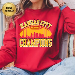 PNG Instant  Digital Download - Kansas City Football Super Bowl Champions - 3 Peat 3PEAT three peat for Sublimation & DTF Transfers