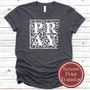 Christian Screen Print Transfers Ready for Press | Faith Heat Transfer Designs Ready to Press | Custom DTF Transfers for Iron On Jesus Shirt