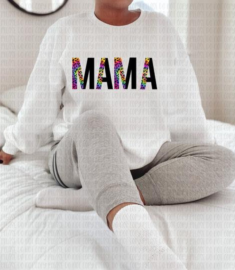 Bonus Step Mom Mama Screenprint Heat Transfer Blended Family Awareness Leopard Print Design Press Ready for DIY Shirts Signs Hoodies Gifts
