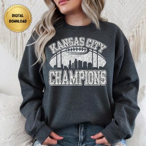 PNG Instant  Digital Download - Kansas City Football Super Bowl Champions - 3 Peat 3PEAT three peat for Sublimation & DTF Transfers