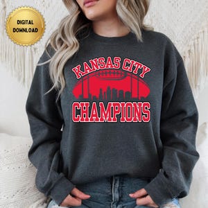 PNG Instant  Digital Download - Kansas City Football Super Bowl Champions - 3 Peat 3PEAT three peat for Sublimation & DTF Transfers
