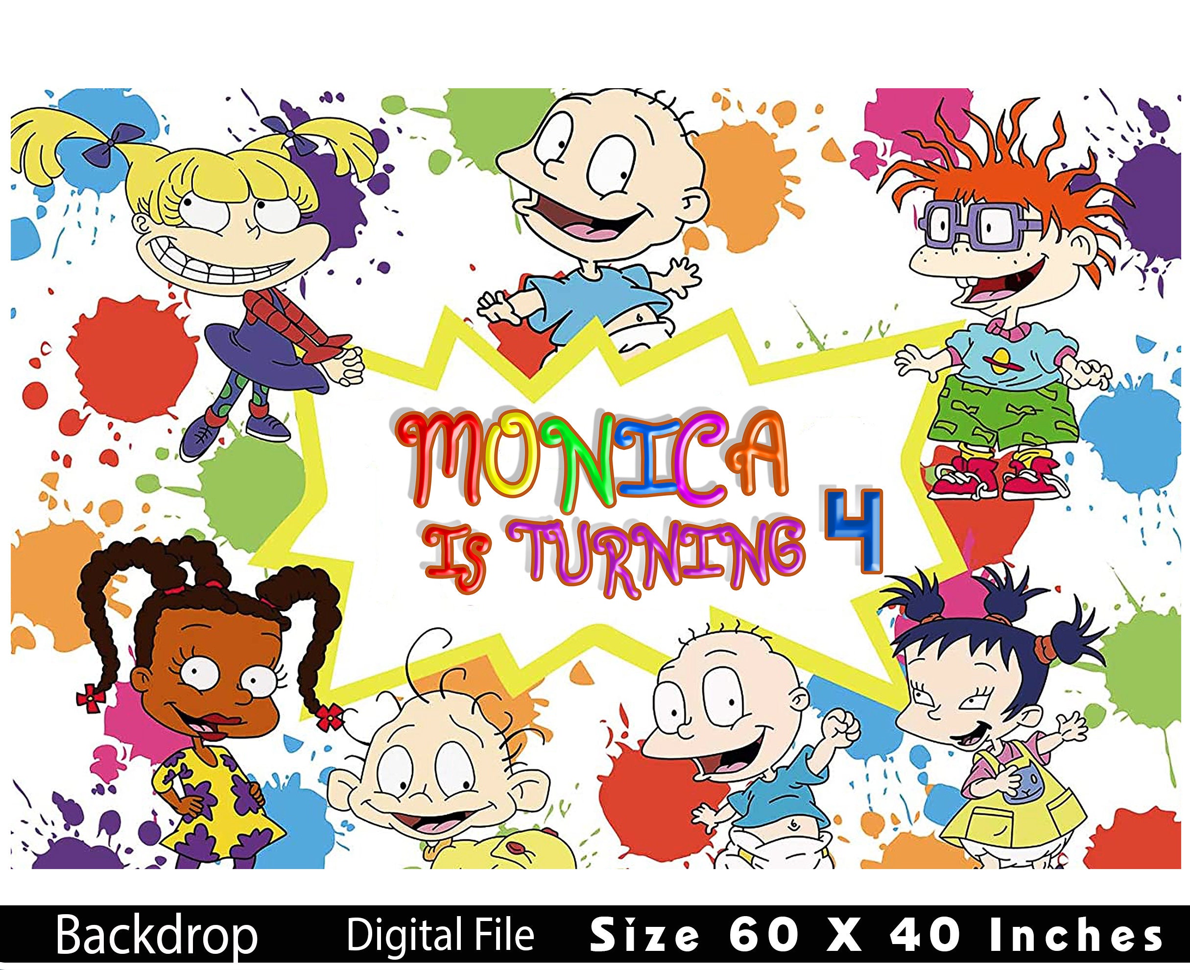 Backdrop Rugrats Birthday Backdrop Birthday Background | Etsy