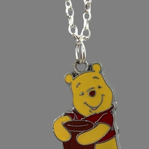 WInnie Pooh Pendant Necklace Honey Pot Cartoon Charm