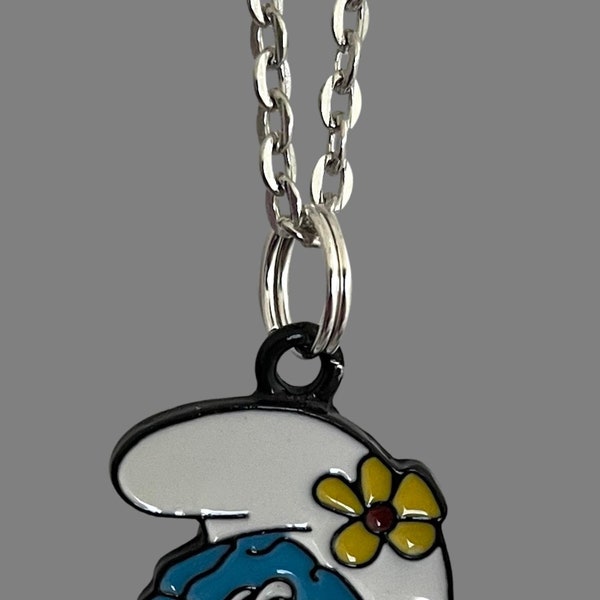 Schtroumpf Collier Schtroumpfs Cartoon Charm Pendentif