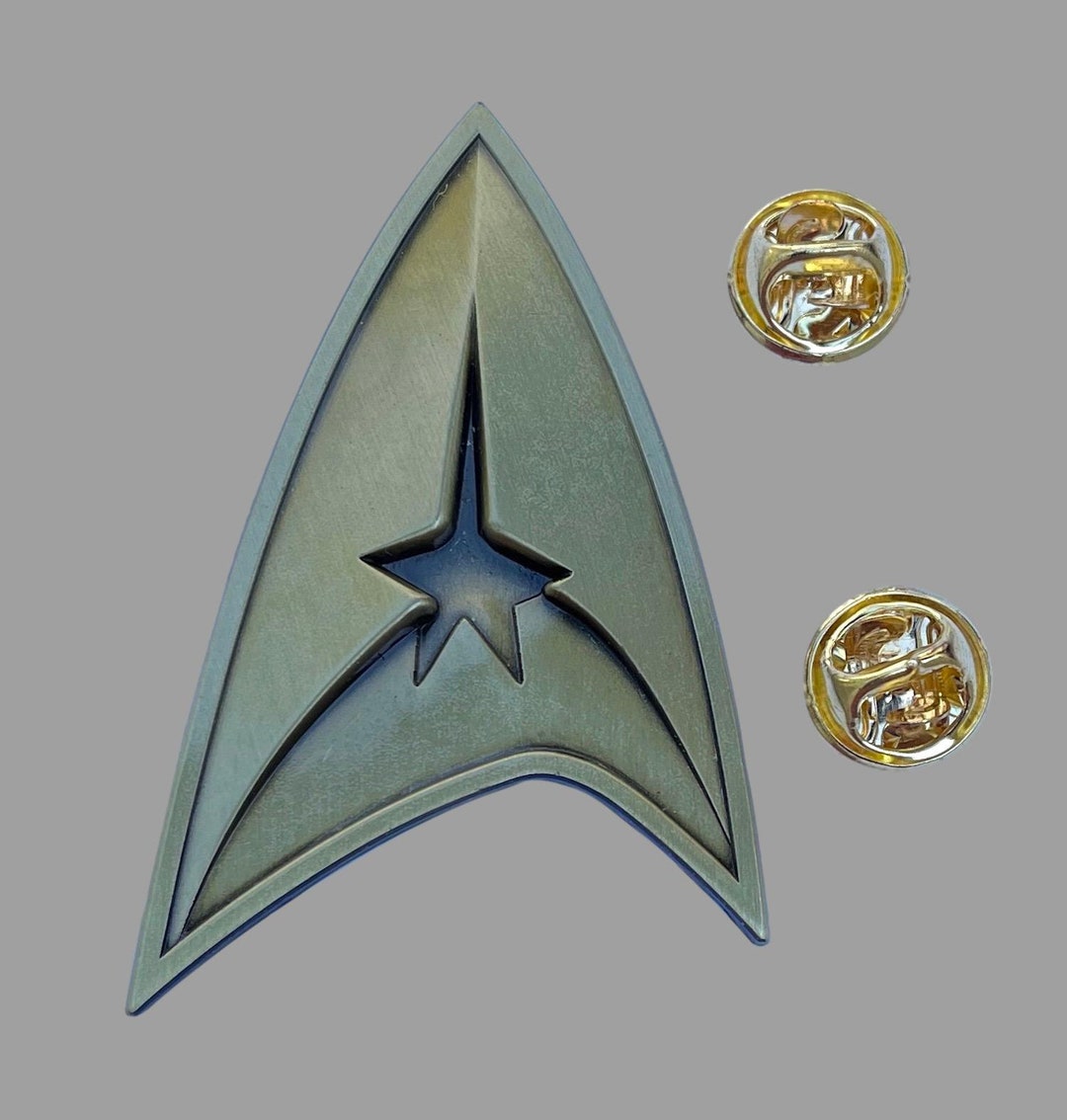 Star Trek Original Command Insignia Brass Tone Metal Costume Uniform ... Star Trek Original Command Insignia Brass Tone Metal Costume Uniform ...