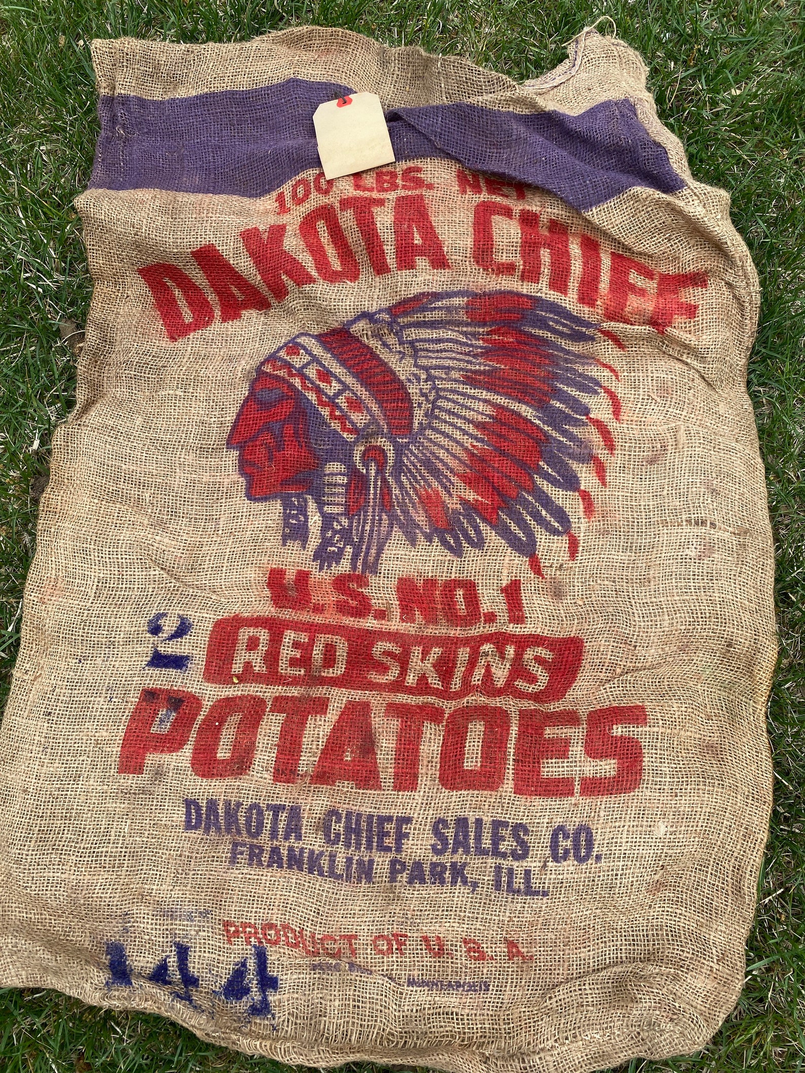 Vintage Burlap Potato Sack Etsy